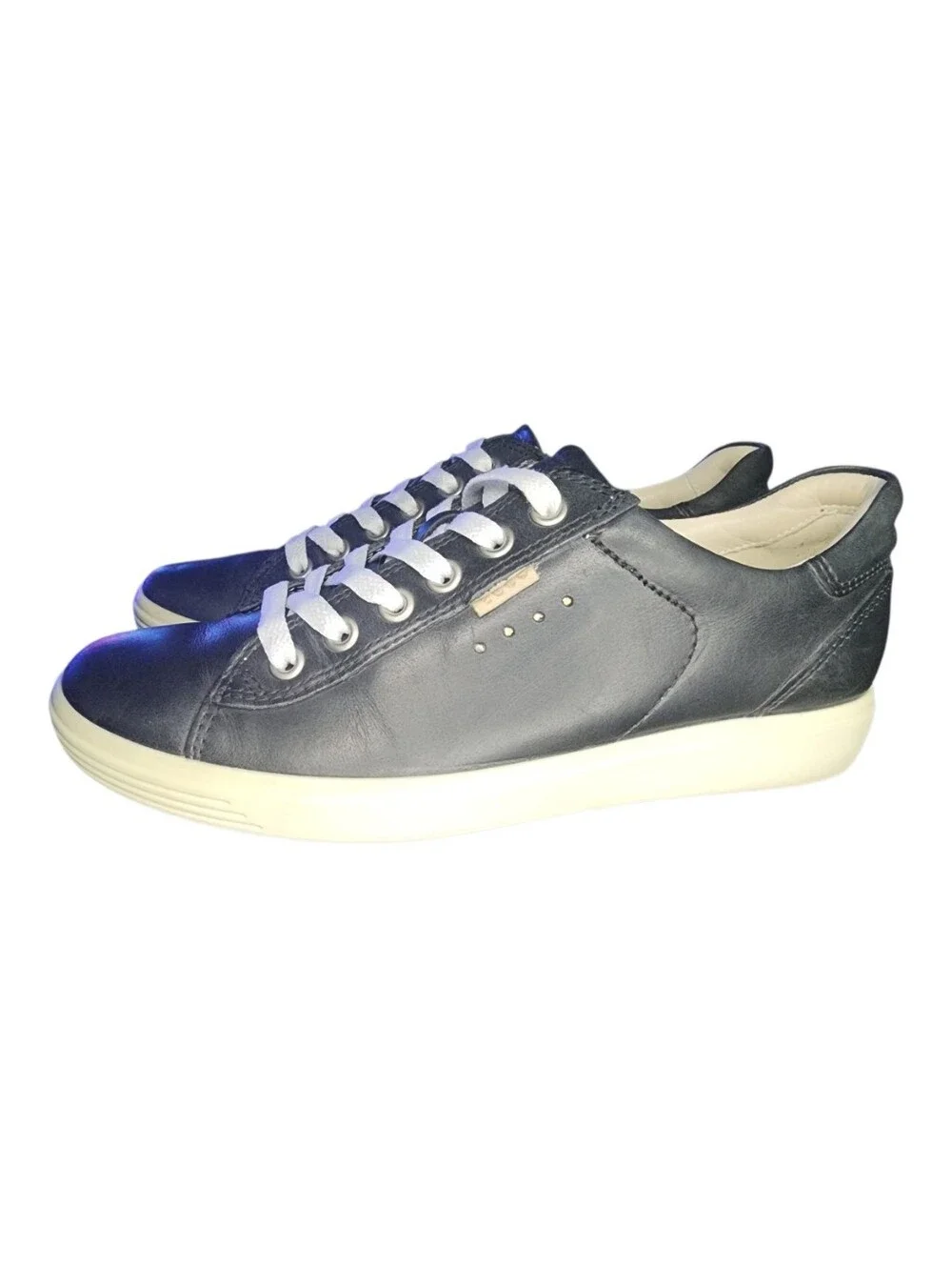 Ecco Leather Soft Sneakers, Womens 38 EU (7-7.5 US) - Picture 2 of 11